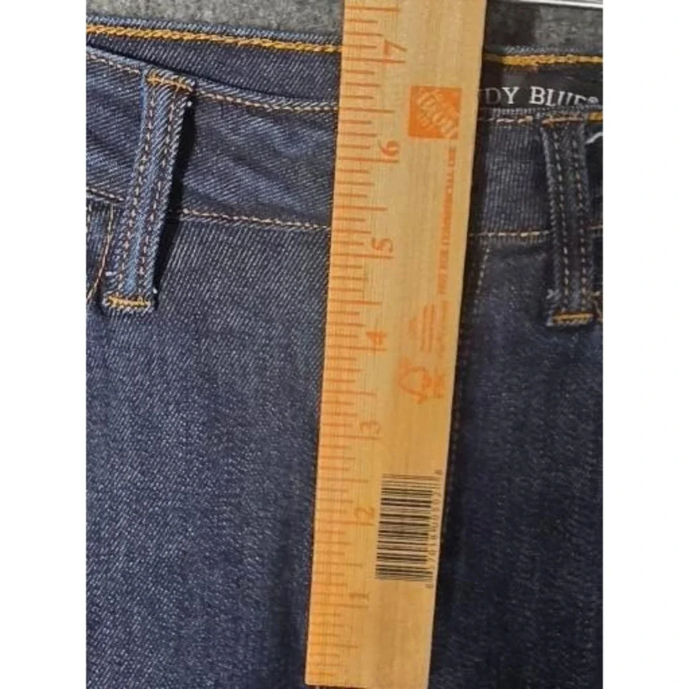 Judy Blue Slim Bootcut Jeans Dark‎ Wash Raw Hem Stretch Denim 3/26 JB88359 Boho